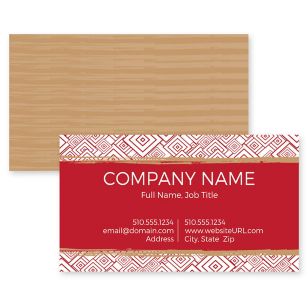 Amazing Squares Business Card 2x3-1/2 Rectangle - Paprika Red