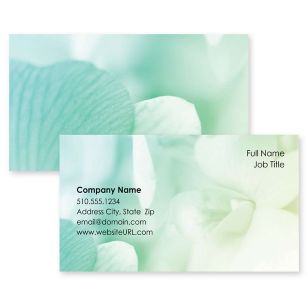 Tranquility Business Card 2x3-1/2 Rectangle - De York Green