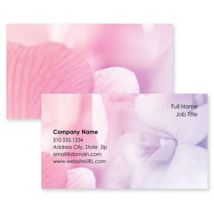 Tranquility Business Card 2x3-1/2 Rectangle - Hibiscus