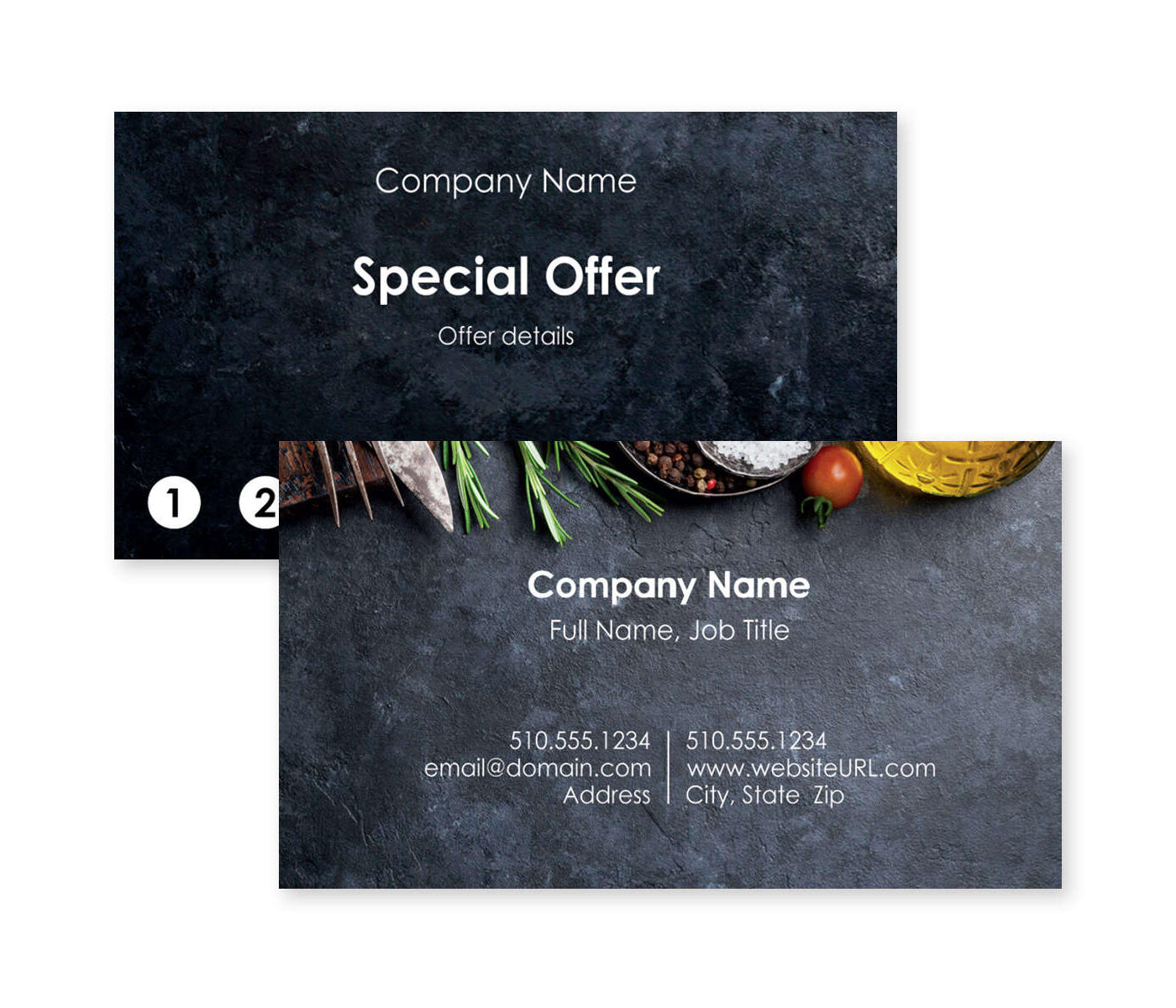 Whole and Healthy Business Card 2x3-1/2 Rectangle