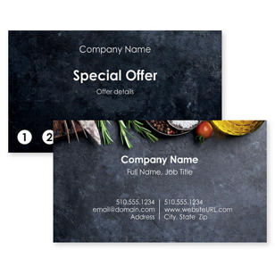 Whole and Healthy Business Card 2x3-1/2 Rectangle - Venice Blue