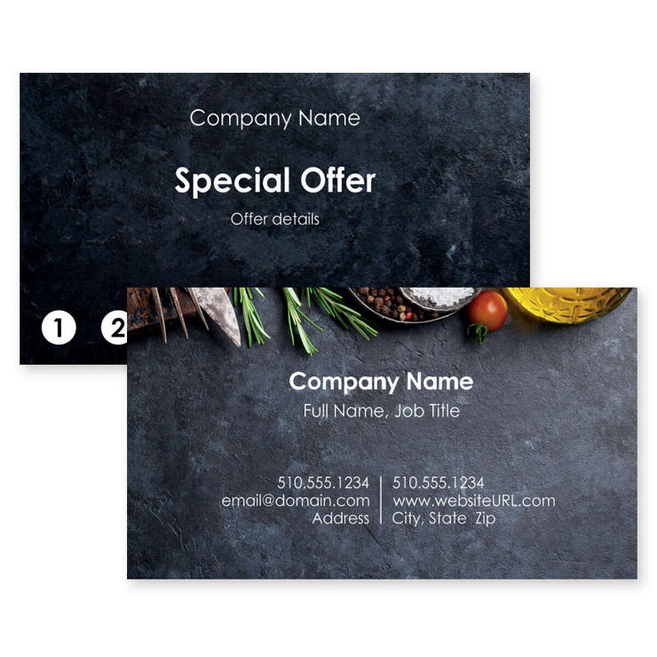 Whole and Healthy Business Card 2x3-1/2 Rectangle