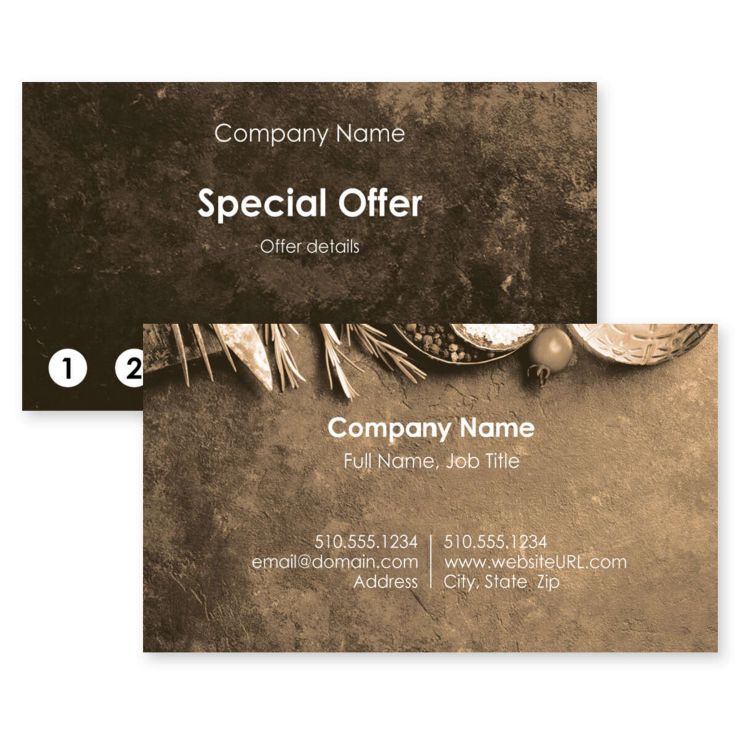 Whole and Healthy Business Card 2x3-1/2 Rectangle
