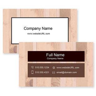 Woodchuck Business Card 2x3-1/2 Rectangle - Grandis Orange