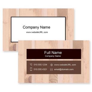 Woodchuck Business Card 2x3-1/2 Rectangle - Grandis Orange