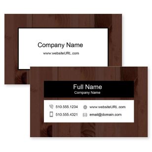 Woodchuck Business Card 2x3-1/2 Rectangle - Wine