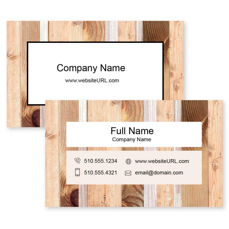Woodchuck Business Card 2x3-1/2 Rectangle