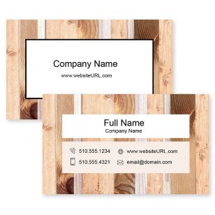 Woodchuck Business Card 2x3-1/2 Rectangle - Wheat