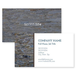 Stonework Splendor Business Card 2x3-1/2 Rectangle - White