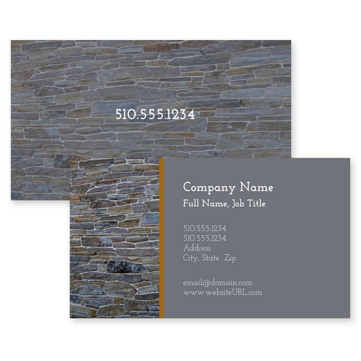 Stonework Splendor Business Card 2x3-1/2 Rectangle