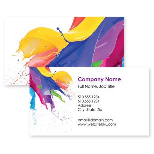 Color Statement Business Card 2x3-1/2 Rectangle - School Bus Yellow