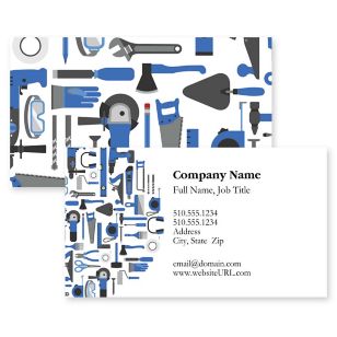 Tools of the Trade Business Card 2x3-1/2 Rectangle - Venice Blue