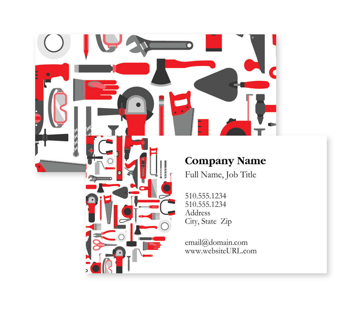 Tools of the Trade Business Card 2x3-1/2 Rectangle