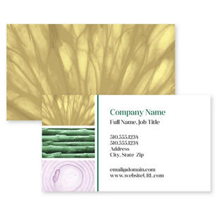 Slice of Life Business Card 2x3-1/2 Rectangle - Moss Green