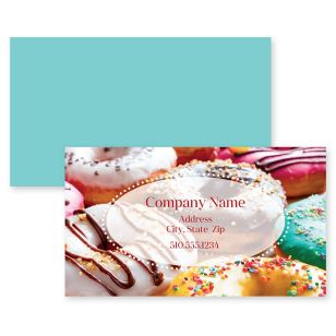 Pure Delish Business Card 2x3-1/2 Rectangle - Tropical Teal