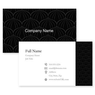 Vintage pattern Business Card 2x3-1/2 Rectangle - Black