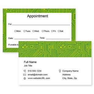 Circuit board Business Card 2x3-1/2 Rectangle - Jewel