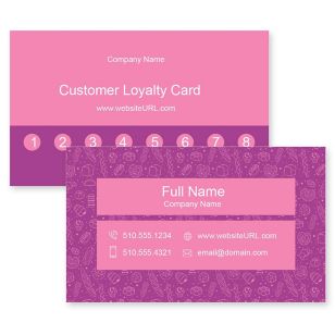 Bread Business Card 2x3-1/2 Rectangle - Affair Purple