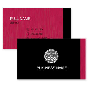 Furniture Grain Business Card 2x3-1/2 Rectangle Horizontal - Merlot Red