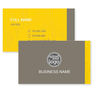 Furniture Grain Business Card 2x3-1/2 Rectangle Horizontal - School Bus Yellow