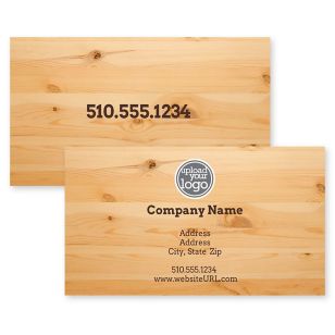 Lumber Lane Business Card 2x3-1/2 Rectangle Horizontal - Wheat