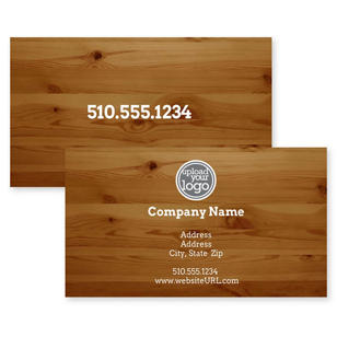 Lumber Lane Business Card 2x3-1/2 Rectangle Horizontal - Brown
