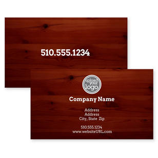 Lumber Lane Business Card 2x3-1/2 Rectangle Horizontal - Wine