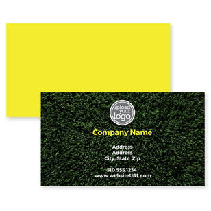 Natural Textures Business Card 2x3-1/2 Rectangle Horizontal - Verdun Green