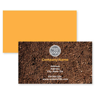 Natural Textures Business Card 2x3-1/2 Rectangle Horizontal - Brown