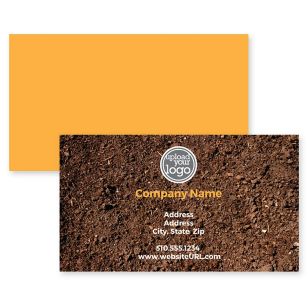 Natural Textures Business Card 2x3-1/2 Rectangle Horizontal - Brown