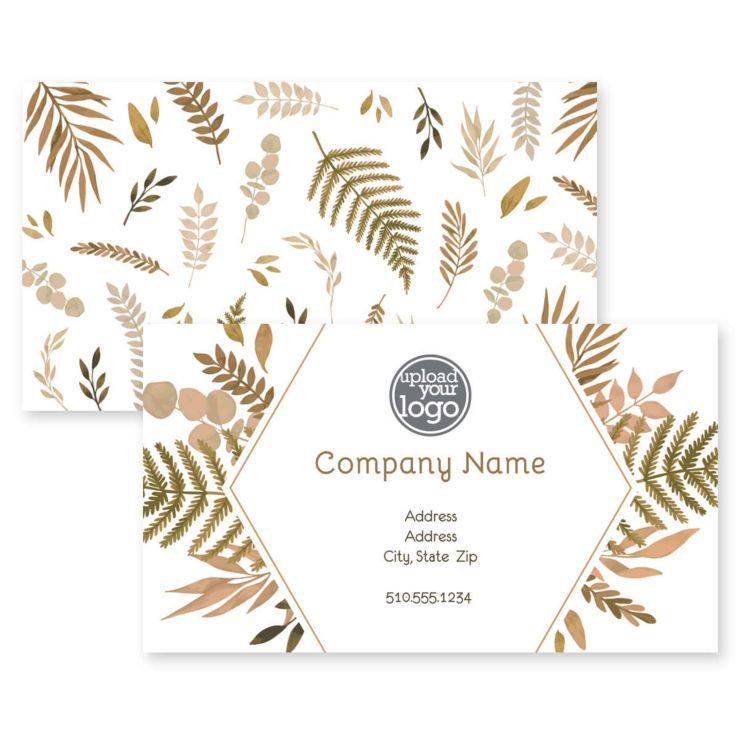 Fern Spray Business Card 2x3-1/2 Rectangle Horizontal - Peru