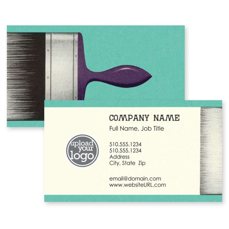 The Top Coat Business Card 2x3-1/2 Rectangle Horizontal