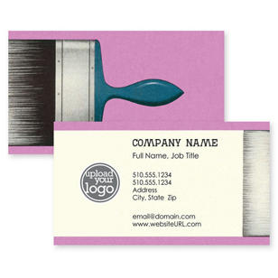 The Top Coat Business Card 2x3-1/2 Rectangle Horizontal - Hibiscus