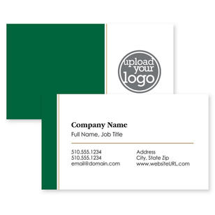 The Sidebar Business Card 2x3-1/2 Rectangle Horizontal - Verdun Green