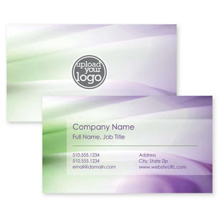 Material Flair Business Card 2x3-1/2 Rectangle Horizontal - Affair Purple