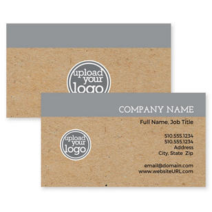 Very Krafty Business Card 2x3-1/2 Rectangle Horizontal - Charcoal