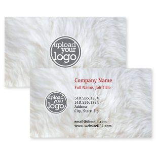 Fur Fever Business Card 2x3-1/2 Rectangle Horizontal - Iron