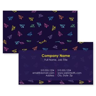 Soaring High Business Card 2x3-1/2 Rectangle Horizontal - Black