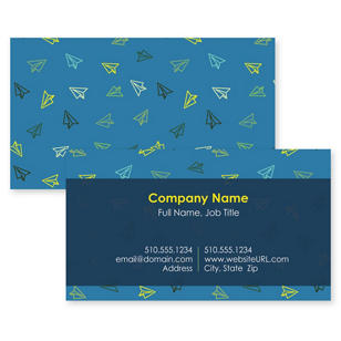 Soaring High Business Card 2x3-1/2 Rectangle Horizontal - Sky Blue