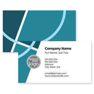 Make a Statement Business Card 2x3-1/2 Rectangle Horizontal - Tropical Teal