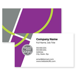 Make a Statement Business Card 2x3-1/2 Rectangle Horizontal - Affair Purple