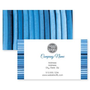 The Lineup Business Card 2x3-1/2 Rectangle Horizontal - Blue, Sky