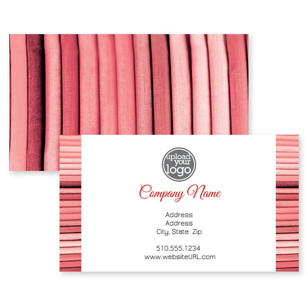 The Lineup Business Card 2x3-1/2 Rectangle Horizontal - Apricot