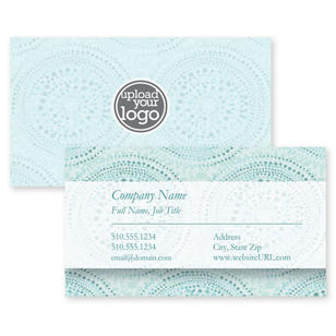 Mark the Spots Business Card 2x3-1/2 Rectangle Horizontal - Tropical Teal