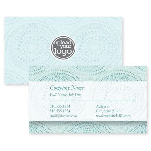 Mark the Spots Business Card 2x3-1/2 Rectangle Horizontal - Tropical Teal