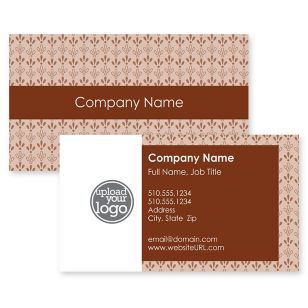 Petite Markings Business Card 2x3-1/2 Rectangle Horizontal - Wine