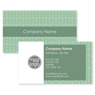 Petite Markings Business Card 2x3-1/2 Rectangle Horizontal - De York Green