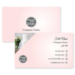 Chic Cake Business Card 2x3-1/2 Rectangle Horizontal - Apricot