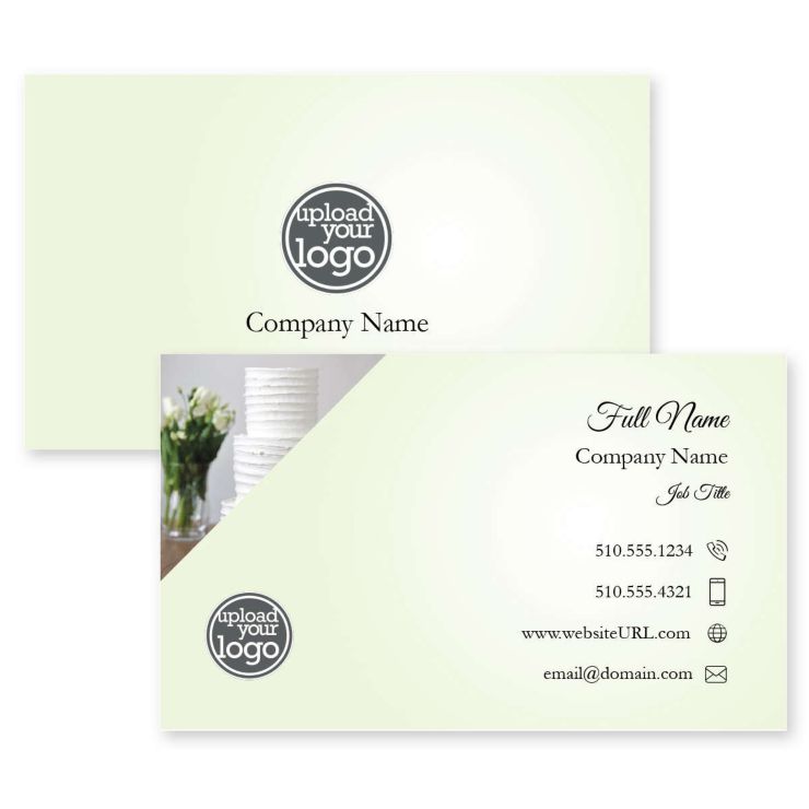 Chic Cake Business Card 2x3-1/2 Rectangle Horizontal - Ginger