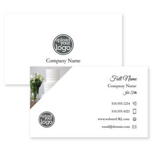 Chic Cake Business Card 2x3-1/2 Rectangle Horizontal - White